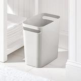 mDesign Plastic Slim Large Trash Can Wastebasket Plastic in Gray | 12 H x 6.5 W x 11 D in | Wayfair 5460MDBST