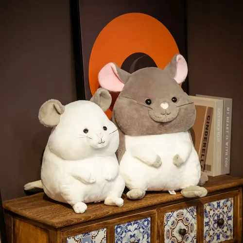 35-45cm Kawaii Hamster Plüsch Spielzeug Nette Cartoon Anime Maus Puppe Weiche Stofftier Ratte Kissen