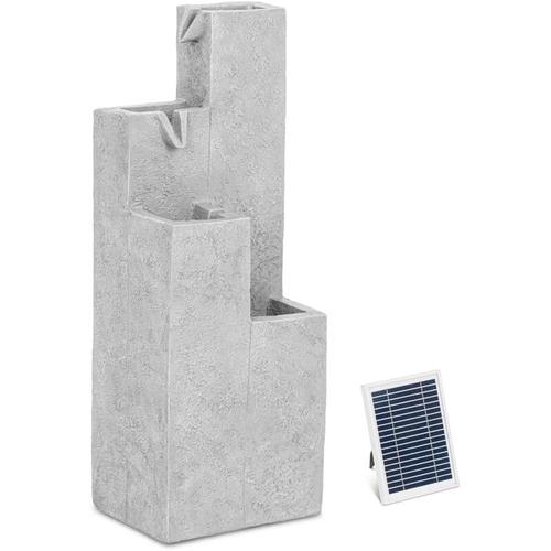 Solar Gartenbrunnen Solarbrunnen Zierbrunnen Wasserspiel 4 Säulen led 300 l/h