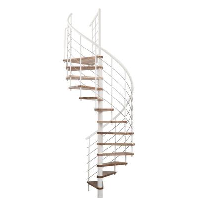 Minka Spindeltreppe Venezia Smart weiß Wendeltreppe, 140 cm, Weiß Image