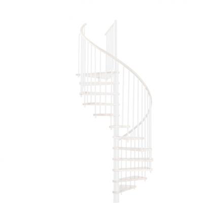 Minka Spindeltreppe Spiral Wood weiß Wendeltreppe, 140 cm, Weiß Image