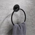 Towel Ring for Bathroom, Self-adhesive Hand Towel Holder Wall Mounted,304 Stainless Steel Bath Towel Hanger/Round Hand Towel Rack Perfect for Bathroom, Sink, Kitchen