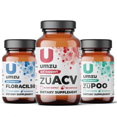 Gut Health Bundle: Floracil50, Zuacv And Zupoo by UMZU | 23.1 oz