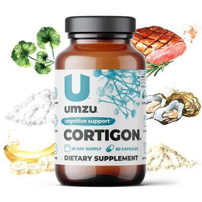 Cortigon: Natural Stress Relief & Cognitive Support by UMZU | Servings: 30 Day Supply
