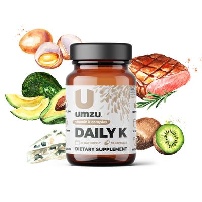 Daily K: Vitamin K Complex by UMZU | Servings: 30 Day Supply