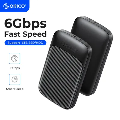 ORICO 6Gbps HDD Enclosure SATA to Type-C HDD Solid State Drive Enclosure Support UASP for 7~9.5mm