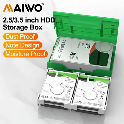 MAIWO 3.5" Portable Hard Disk Protection Case Hard Drive External Storage Case with Waterproof and