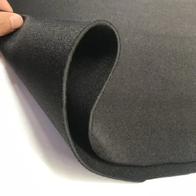 Black 1-5mm Thick SBR Neoprene Sewing Fabric Stretch Waterproof Wetsuit Diving Cloth Double sided