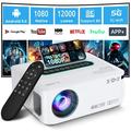 Android TV 9.0 Smart Projector 4k Projector with WiFi and Bluetooth Native 1080P Movie Projector Outdoor Xgody X1 Video Projector 4K Supported Home Theater Projector