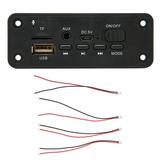 Bluetooth MP3 Decoding Board 2 X 3W Multifunctional Bluetooth 5.0 Module Player for MP3 Player Black