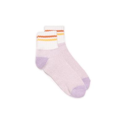 Plus Size Women's Women'S Rib Cuff Lounge Sock by MUK LUKS in Lavender (Size ONESZ)