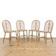 Set of Four Antique Pine Wheelback Kitchen Chairs | Kitchen Chair | Antique Dining Chairs | Set of Chairs (M-5296)