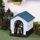 Dog Kennel for Outside, Plastic Dog House, Water-resistant for Gardens