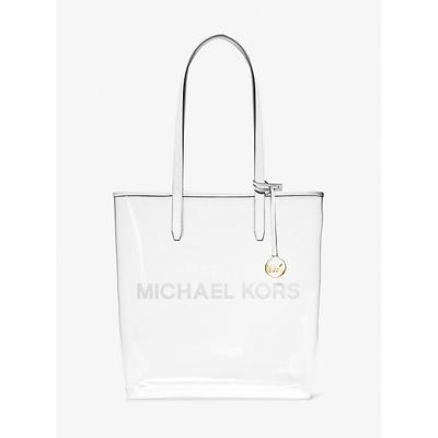 Michael Kors The Michael Large Clear Vinyl Tote Bag White One Size