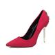 SSWERWEQ High Heels Ladies High Heels Women Shoes Pumps High Heel Stiletto Wedding Shoes Woman Pumps (Color : Red, Size : 6.5)