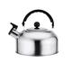 YYUFTTG Teapot Whistling Water Kettle for Gas Stove Stainless Steel Whistle Tea Kettle Water Bottle (Color : Silver)