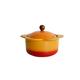 YYUFTTG Soup pot Appearance Level Sunflower Casserole Can Open Fire Gas Stove Household Small Frying Pan Pink Kitchen Cooking Pan