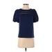 J.Crew Active T-Shirt: Blue Activewear - Women's Size 2X-Small