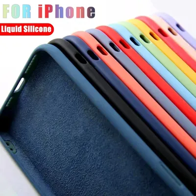Flüssige Silikon-Handy hülle für For iPhone 15 13 12 11 14 Pro Max Stoßstangen abdeckung Apple 15 plus stoß feste Schutzhüllen Zubehör