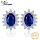 JewelryPalace – boucles d'oreilles en argent Sterling 925 saphir bleu rubis améthyste naturelle