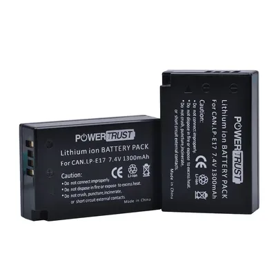 PowerTrust 1300mAh LP-E17 LPE17 LP E17 batterie Lithium Ion pour IL EOS M3 M5 execute D 760D 800D
