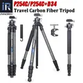 Treppiede in fibra di carbonio-INNOREL P254C Treppiede e monopiede da viaggio leggero e compatto portatile per supporto per fotocamera DSLR digitale Carico 12 kg