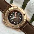 2025 Nuovo arrivo SD1942S STEELDIVE Marca 45MM Cassa in bronzo massiccio e lunetta Automatico antico 1000m Orologi subacquei da uomo impermeabili