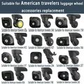 Valise à roulettes American Tourister roue de transport accessoires de bagages roue de