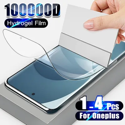 1-4 Stück Displays chutz Hydro gel folie für For oneplus 11 10 9 9r 8 8t 7 7t 6 ace 2 pro Telefon HD Clear Nord 2 Full Cover Zubehör