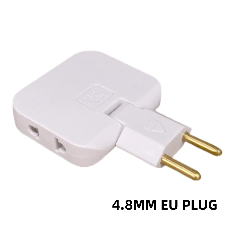 EU-Reiseadapter, 3-in-1, US-zu-EU-Steckdose, Netzteil, CA MX, US zu KR, Stecker, Netzteil, Stromkonverter, AC-Steckdose Image