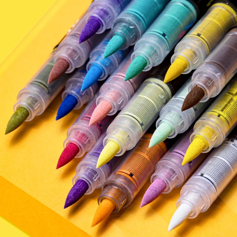 72-Farben-Acryl-Marker, Pinselstifte für Stoff, Felsmalerei, Stein, Keramik, Glas, Leinwand, Holz, DIY, Kartenherstellung, Kunstbedarf Image