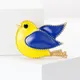 Einzigartige Art Emaille Frieden Taube Broschen für Frauen Unisex Ukraine blau gelb Vogel Pins Büro