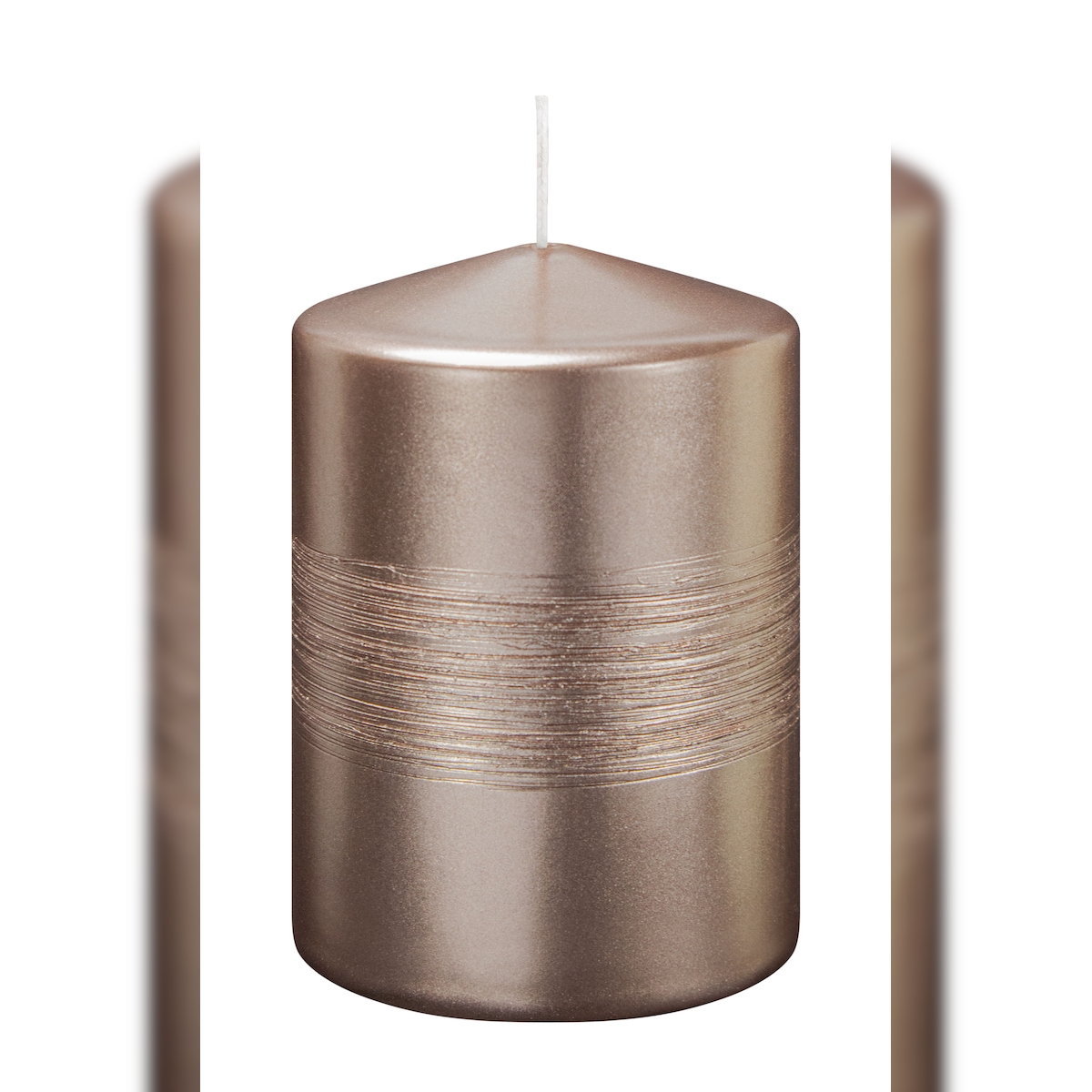 Wiedemann Kerzen Kerzen Finesse Rosegold 100 x Ø 68 mm 4er Set Image