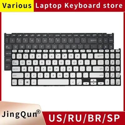 New US Russian SP BR Laptop Keyboard For ASUS Vivobook X512 X512D X512DA X512F X512FA X512U X512UA