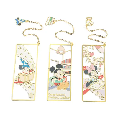 Mickey Mouse Mickey Minnie Cute Bookmark Hollow Cartoon Bookmark Page Marking Stationery Gifts For