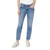 Boyfriend-Jeans MARC O'POLO "aus Bio-Baumwoll-Mix", Damen, Gr. 27, Länge 30, blau (sustainable clean blau wash), Obermaterial: 98% Baumwolle, 2% Elasthan, unifarben, casual, lässig geschnitten knöchellang, Jeans
