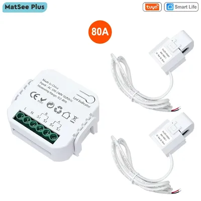 Tuya Smart Life ZigBee Energy Meter Bidirectional 1, 2 Channel with Current Sensor Clamp App Monitor