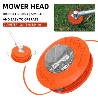 Automatic Grass Trimmer Head for Gasoline Garden Machinery Brush Cutter, Universal Fit String