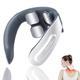 Electric Neck Massager Heating 4 Head Cordless Electric Deep Tissue Trigger Point Massager Relax, 6 Modes 18 Levels Hand Massage