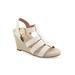 Women's Paige Wedge by Aerosoles in Eggnog Pewter Leather (Size 8 M)