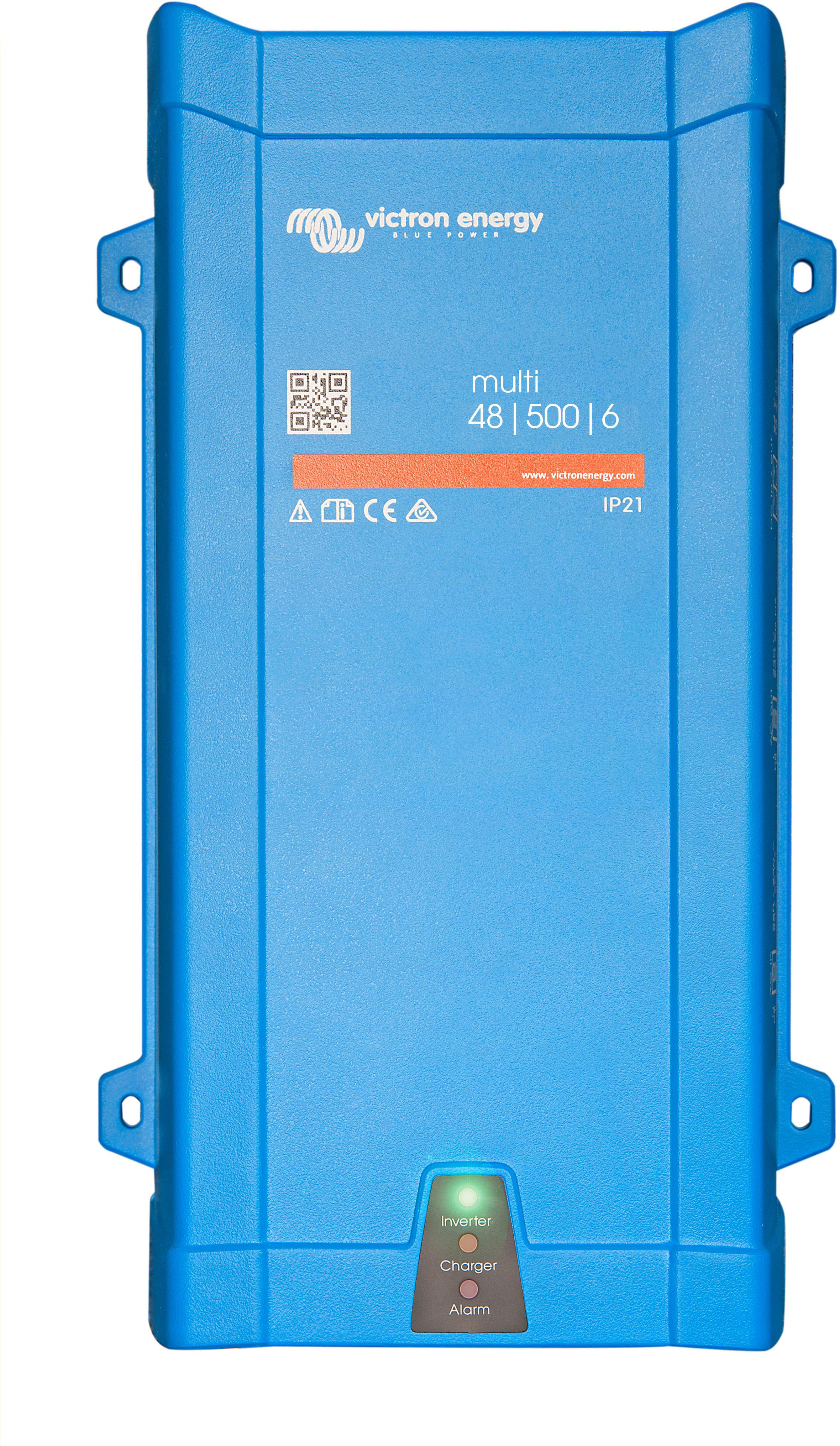 Wechselrichter VICTRON ENERGY "»Inverter / Charger Victron MultiPlus 48/500/6-16 230V«", blau, B:18,2cm H:10cm L:31,1cm, Aluminium, Wandler Image