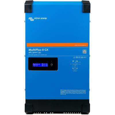 Wechselrichter VICTRON ENERGY "»Inverter / Charger Victron MultiPlus-II 48/3000/35-32 GX«", blau, B:27,5cm H:14,7cm L:50,6cm, Aluminium, Wandler, 3000 W, 48 VDC