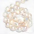 Perles baroques irrégulières de grande taille perles de culture d'eau douce boule de flamme