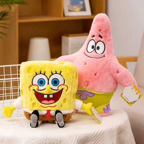 SpongeBob Schwammkopf Patrick Star Plüsch Spielzeug Wurf kissen Cartoon & niedlichen Stofftier Puppe