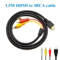 Câble audio AV compatible HDMI câble d'extension adaptateur audio vidéo 1 5 trucs PC TV Mx 3