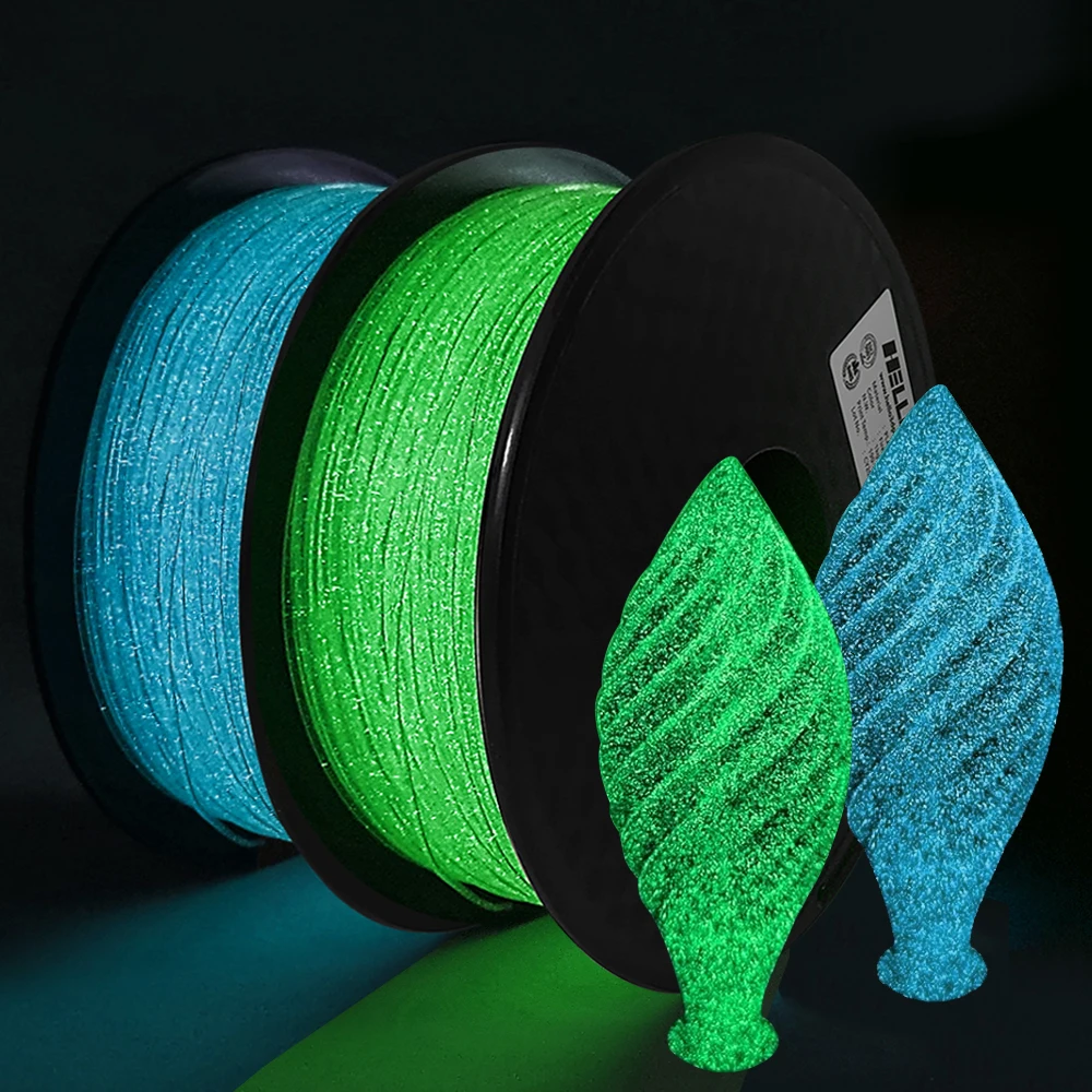 250 g 500 g 1 kg 3D-Drucker PLA Glow In The Dark 1,75 mm Druckerfilament 3D-Druck Sublimationsmaterial Regenbogen Firefly Green Image