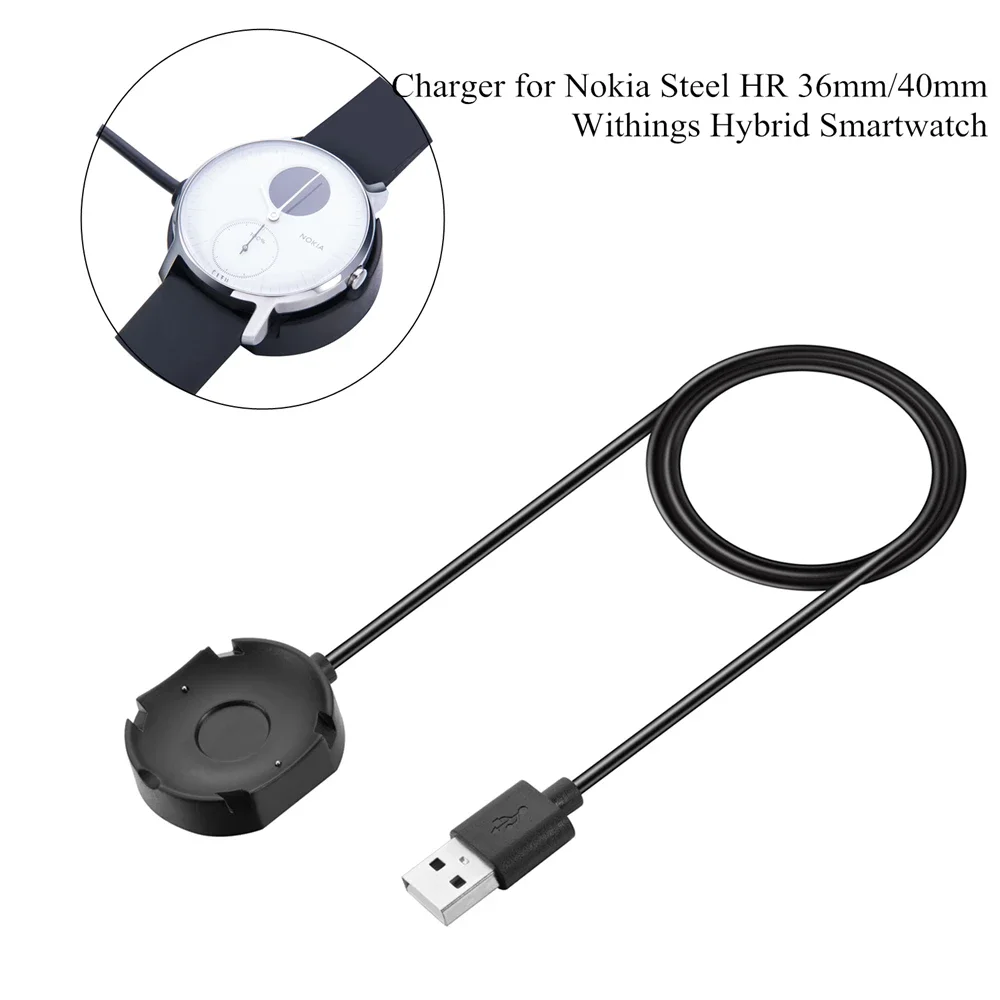 Schnellladekabel Dock für Nokia Steel HR 36 mm 40 mm Uhr USB-Ladestation Basis für Nokia Withings Hybrid Smartwatch Image