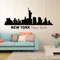 Skyline di New York City Silhouette Parete Del Vinile Della Decalcomania Complementi Arredo Casa Living Room Art Mural USA Poster In America Per La camera da letto J05