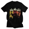 The Good The Bad And The Bad Men T Shirt Cotton Tees Clint Eastwood magliette T-Shirt manica corta