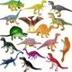 16pcs Mini Dinosaur Simulation Toys, Solid Dinosaur Models Action Figures, Classic Ancient Prehistoric Animals Collection Toys, Christmas Gift, Birthday Gift, Educational Toys